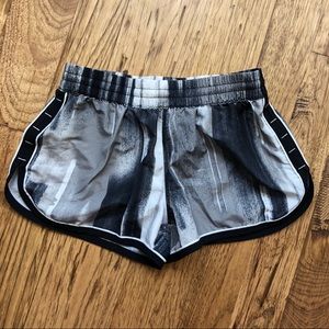 Under Armour Run Shorts Black & White Heat Gear